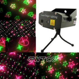 Newly listed Mini Voice control Moving Laser Stage Lighting Projector 