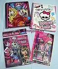 MONSTER HIGH GIRLS NOTEBOOK FREAKY FAB BACK TO SCHOOL SUPPLIES BRAND 