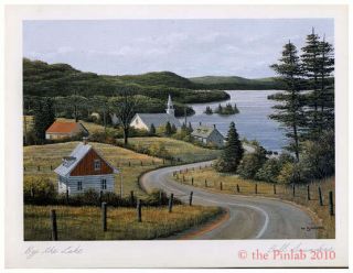 BILL SAUNDERS FINE ART® SIGNED REPRINT BY THE LAKE ©/™