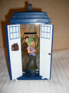   BLUE POLICE TARDIS MONEY BOX WITH SOUNDS & FLASHING LIGHTS UN BOXED