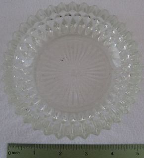 Vintage Small Clear Glass Ash Tray Ashtray 5