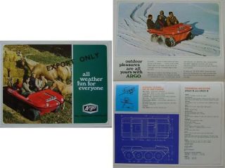 Crayford Ontario Drive Argo 6 & 8 ATV Original Brochure