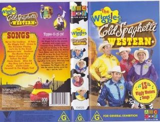 THE WIGGLES COLD SPAGHETTI WESTERN VHS PAL VIDEO~ A RARE FIND