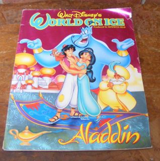 Walt Disneys World on Ice Aladin Souvenir Program Produced by Kenneth 
