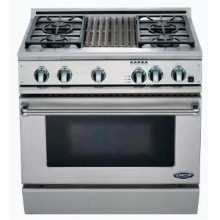 DCS RGT 364GD 36in Professional Stainless Steel Natural Gas Range