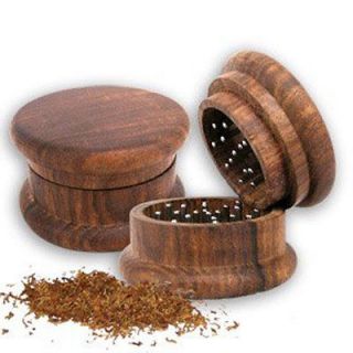 Piece Natural Wood Wooden Tobacco Herb Spice Grinder Hand Muller 