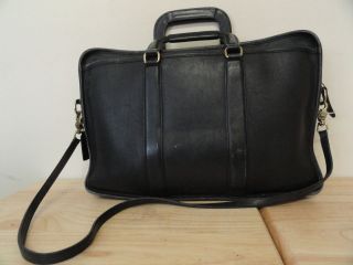 Vintage Black Coach Embassy Briefcase/Attache/Laptop Bag No.5296 Made 