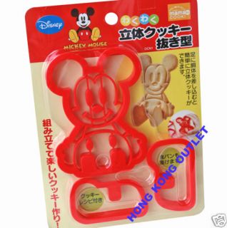 Disney Mickey Mouse Cookie / Toast Cutter Mold Mould J4