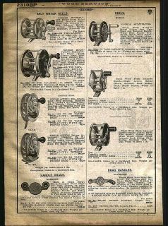 1921   22 AD Meisselbach Surf Casting Fishing Reels Takapart Tarpon 