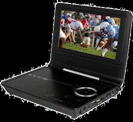 Envizen Digital Duo Box II 7inch LCD Portable TV + DVD Player, Model 