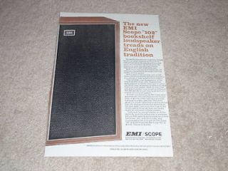 EMI Scope 102 Speaker Ad, color, Article, British, Rare