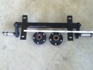   Trailer Axle 450# GVWR Rubber Torsion Independent Suspension with Hubs