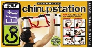   Chin Up Station Doorway Chin Up Bar Cross Fit Steel GoFit New DVD