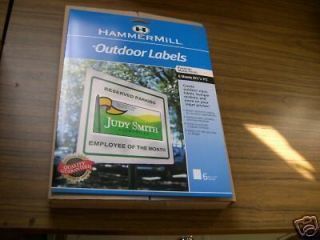 Hammermill Outdoor Labels 2 6 Packs 8.5x11 12 Shts