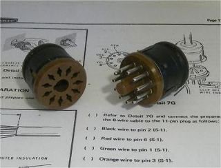 BRAND NEW 11 PIN CONNECTORS FOR HEATHKIT POWER SUPPLIES