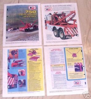 71 Ernest Holmes 750 wrecker tow truck 25t brochure 4p
