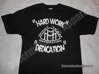   Shirt HARD WORK & DEDICATION Money Team Boxing HBO 24/7  B