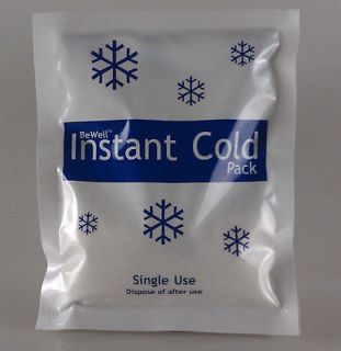 INSTANT ICE PACK FOR FIRST AID 100 ct ( 5.5 X 6.25 )   NEW  Great 