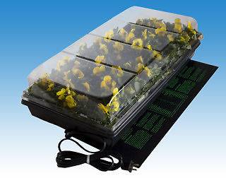 GERMINATION STATION WITH HEAT MAT, TRAY, 72 CELL PACK AND 2 HUMIDITY 