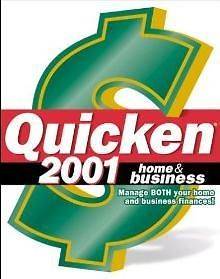 Quicken 2001 Home & Business PC CD track finances money income debt 