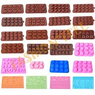 Xmas Silicone Mold 24 Styles Chocolate Muffin Jello Ice Cake Mould 