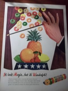1945 VINTAGE AD FOR LIFESAVERS CANDY 10X13 MAGICIAN ISNT MAGIC, ITS 