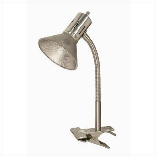 Nuvo Lighting One Light 13 Goose Neck Clip On Lamp in Nickel 60/861