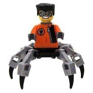 LEGO MINIFIGURE AGENTS VILLAIN Spy Clops, 6 SILVER SPIDER ROBOT Legs 