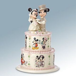 LENOX MINNIES WEDDING DAY WISHES New in Box w/COA MICKEY MOUSE Cake 