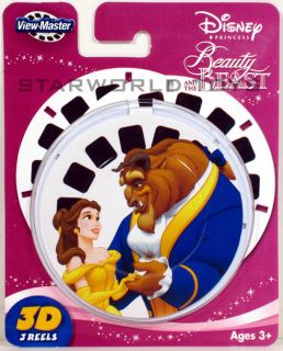 VIEW MASTER Disneys Beauty and the Beast x3 REELS 3D Fisher Price NEW