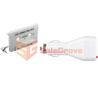 Cassette Adapter+Car Charger For iPhone iPod  Zune