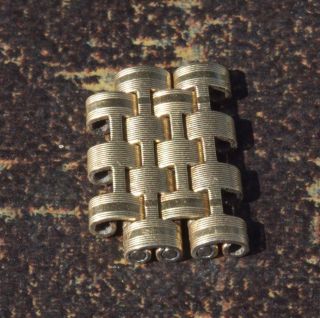 Vintage gold Rado Manhattan bracelet 4 spare links rare NSA band spare 
