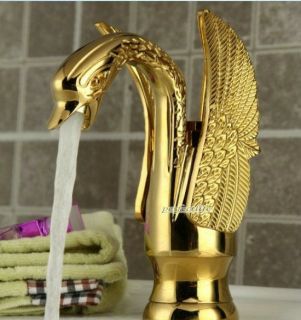   fashion Golden Polished Bathroom Basin Sink Mixer Tap Faucet gv 6005