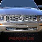 Ford Mustang 05 09 Circle Front Grille Polished Stainless Billet Car 