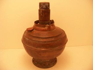 The Rochester copper kerosene / oil antique lamp Pat. Sept. 14 1886