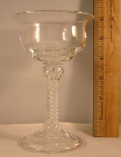 Lovely Blenko Williamsburg Reproduction Air Twist Champagne/Tall 