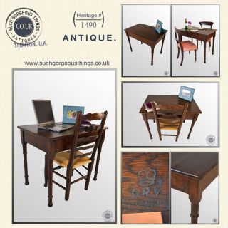antique writing table in Antiques