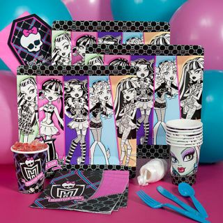 MONSTER HIGH Birthday PARTY Supplies plates cups napkins