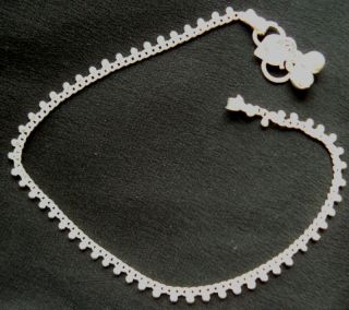 Low Fitting Anklet, Silver Plate made in India 10 1/2
