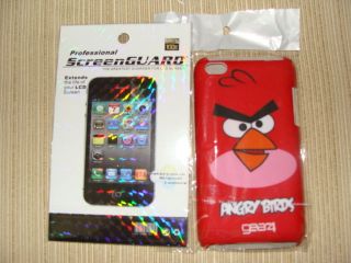 Angry Bird Ipod Touch 4 Case with 1 Protective Screen Cover