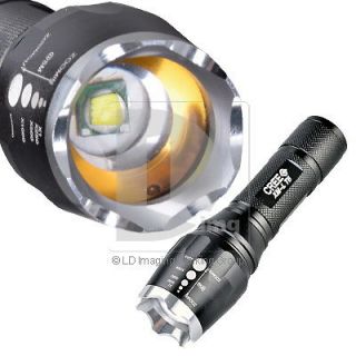 Zoomable 1600 LM Lumens Cree XM L T6 LED Flashlight Torch Light Lamp 