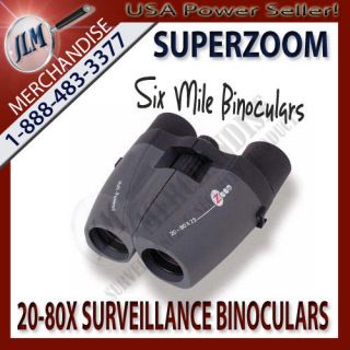 SuperZoom Six Mile 20x to 80x Zoom Micro Compact Surveillance 