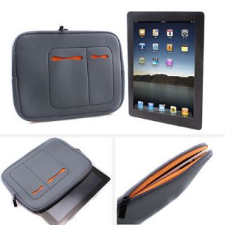 Grey 10 Inches Soft Sleeve Case Bag for the New ipad 3 Tablet Samsung 