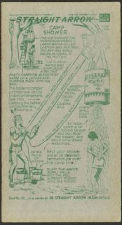 Straight Arrow Nabisco Card #18 Book 4 Camp Shower 1952