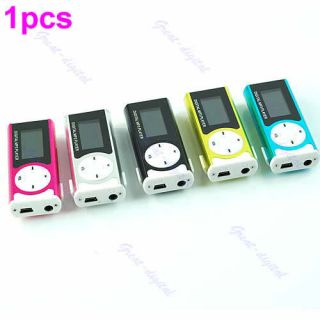 USB Mini Clip  Player LCD Screen Support 16GB Micro SD TF Card With 