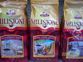 bags Millstone Reg DeCaf Flavored Coffee 12oz bag 16 Flavs