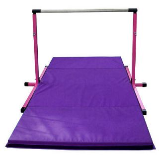 Adjustable Pink Horizontal Bar 8ft Purple Folding Mat