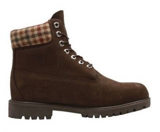 Timberland 44524 Mens 6 Waterproof Leather Woolrich Fabric Boots Free 
