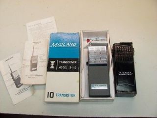 Vintage Midland Transceiver 13 110 Triumph 10 Transistor ASNIB With 