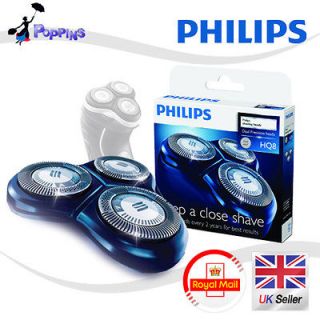 New Genuine PHILIPS Shaving Heads HQ8 pack of 3 Shaver Blades 